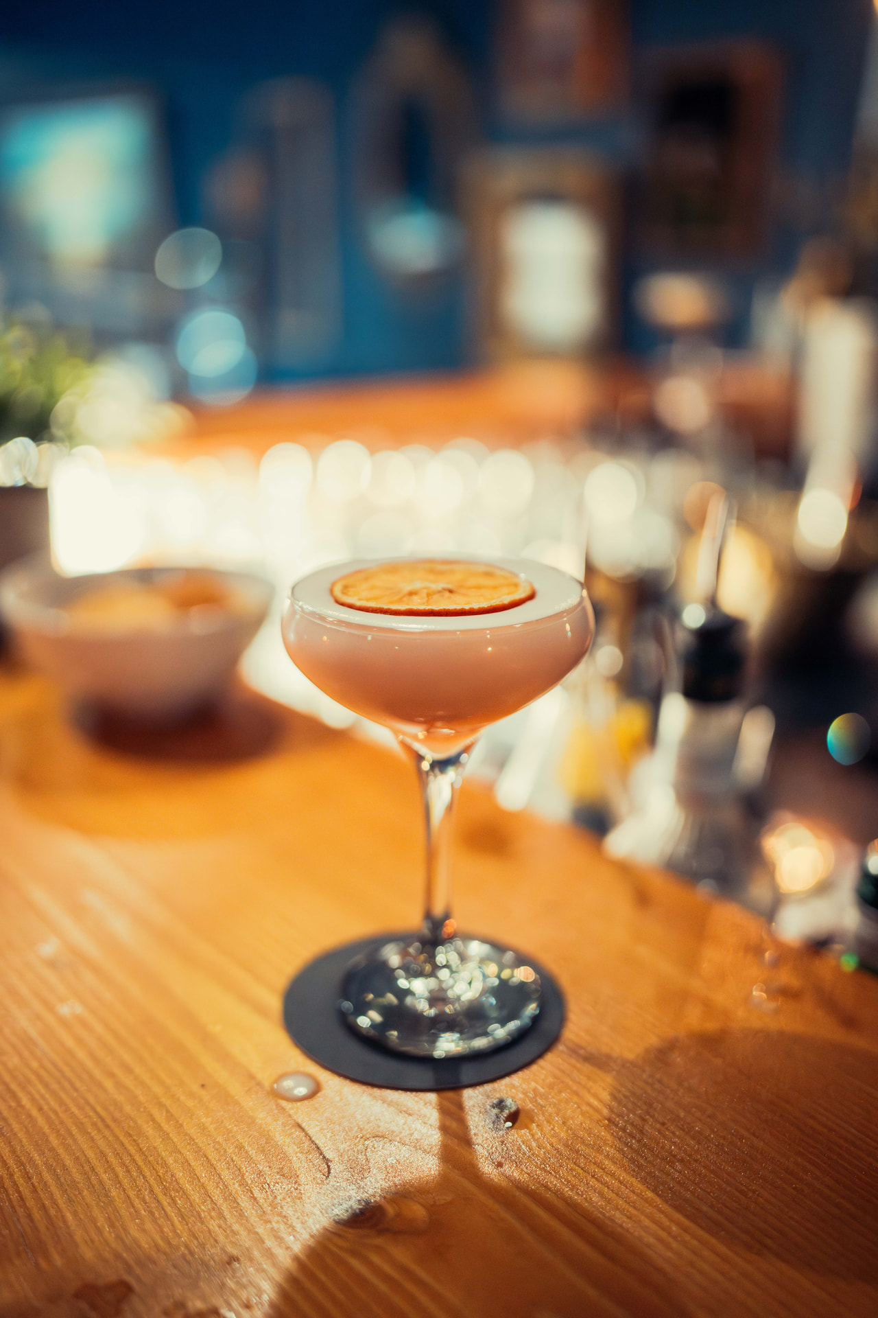 Reel Room bar cocktail detail